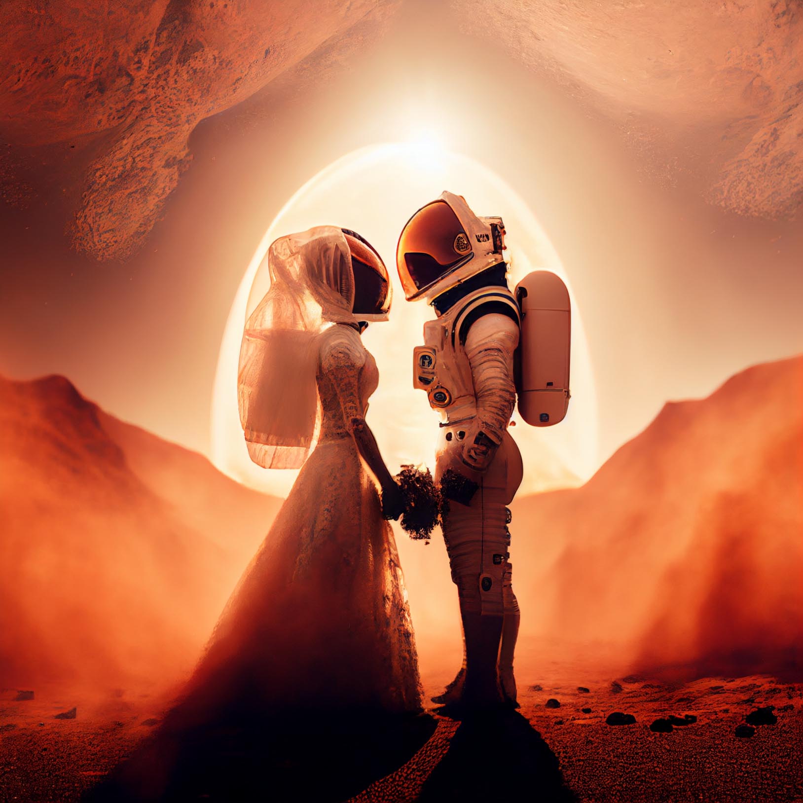 Destination Wedding auf dem Mars