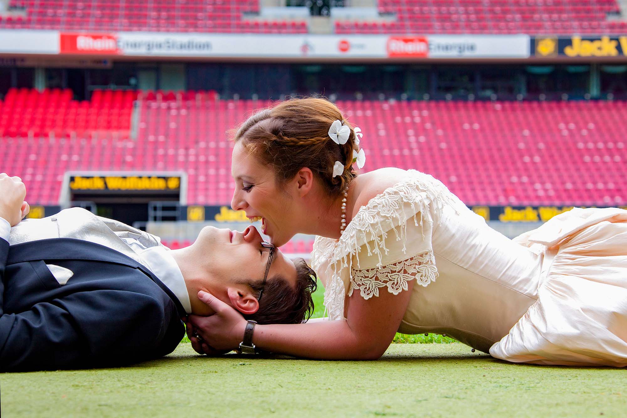 Hochzeitsfotos beim 1. FC Köln